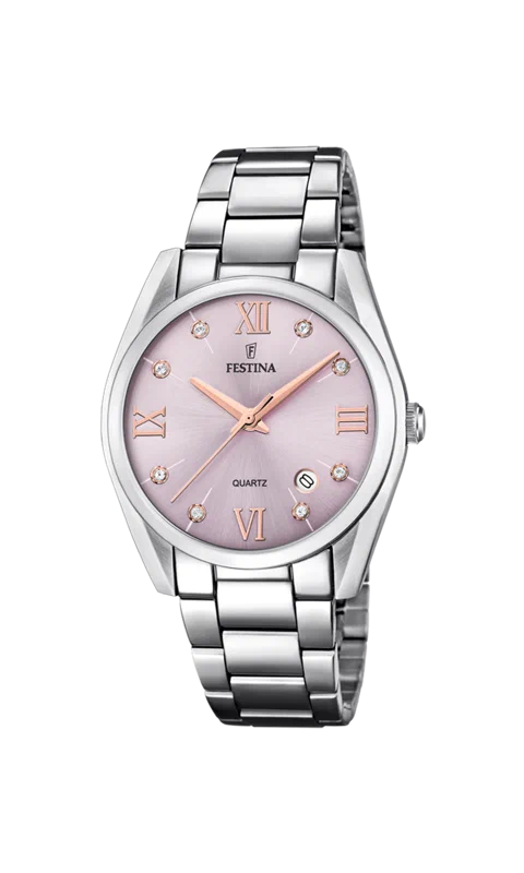 MONTRE FESTINA F16790/D BORDEAUX, BRACELET ACIER INOXYDABLE, FEMME — Image du produit 4