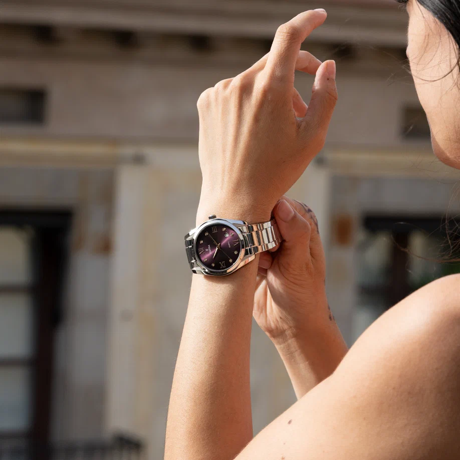 MONTRE FESTINA F16790/E BORDEAUX, BRACELET ACIER INOXYDABLE, FEMME — Image du produit 5
