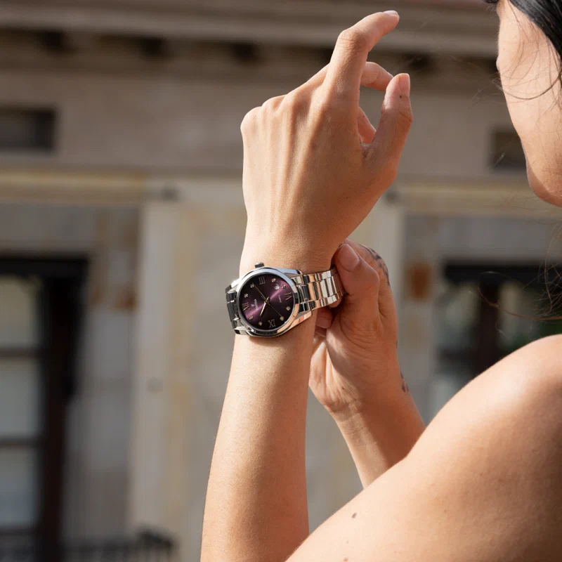 MONTRE FESTINA F16790/E BORDEAUX, BRACELET ACIER INOXYDABLE, FEMME — Image du produit 5