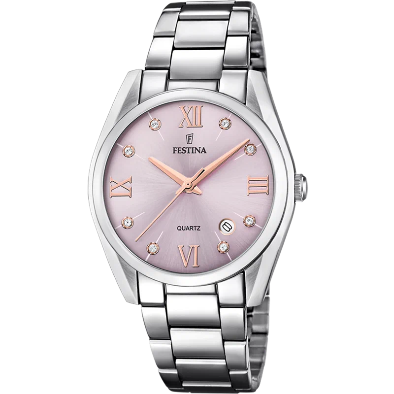 MONTRE FESTINA F16790/D BORDEAUX, BRACELET ACIER INOXYDABLE, FEMME