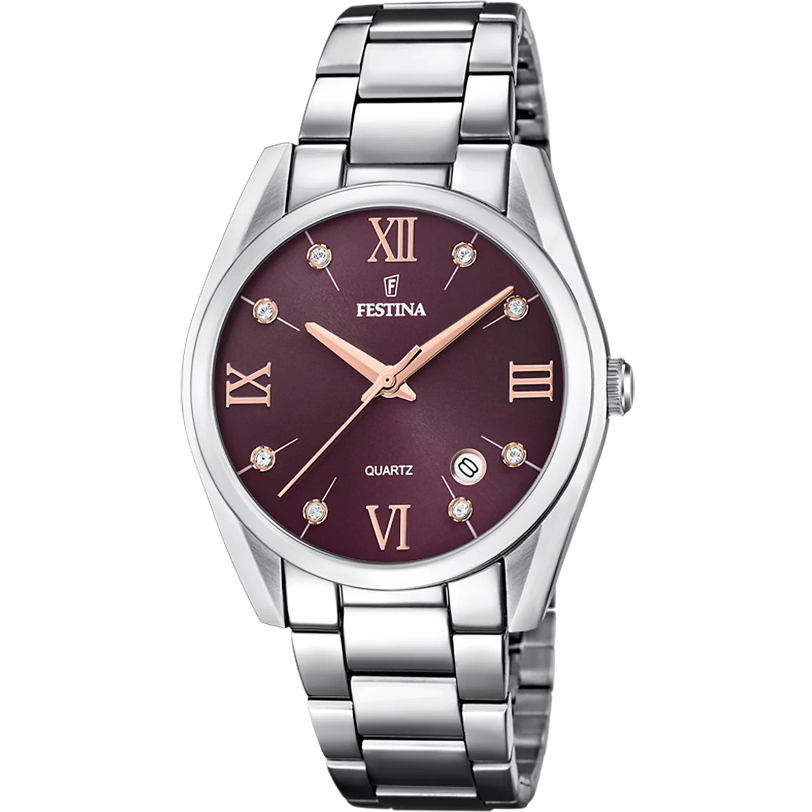 MONTRE FESTINA F16790/E BORDEAUX, BRACELET ACIER INOXYDABLE, FEMME — Image du produit 1