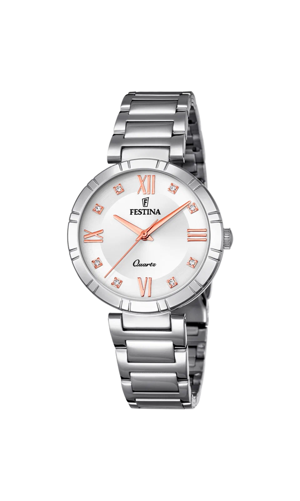 ساعة FESTINA F16936/B رمادية، سوار من الفولاذ المقاوم للصدأ، للنساء — صورة المنتج 4
