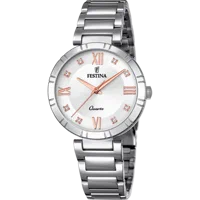 MONTRE FESTINA F16936/B GRIS, BRACELET ACIER INOXYDABLE, FEMME