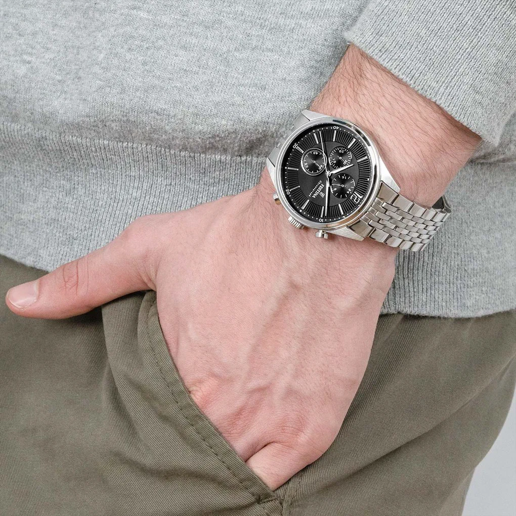 MONTRE FESTINA F20285/4 NOIR, BRACELET ACIER INOXYDABLE, HOMME — Image du produit 4