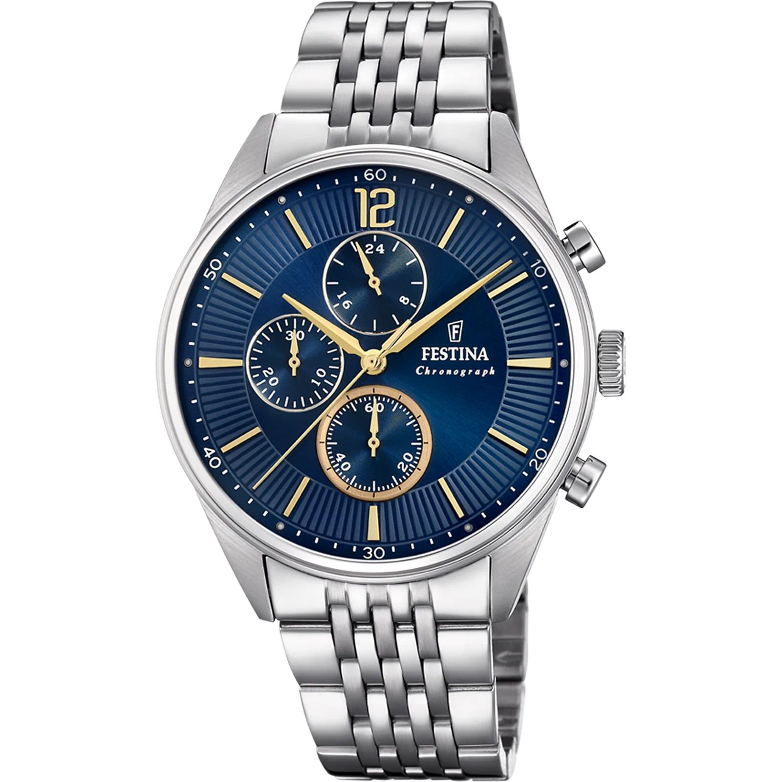 MONTRE FESTINA F20285/3 BLEU, BRACELET ACIER INOXYDABLE, HOMME — Image du produit 1