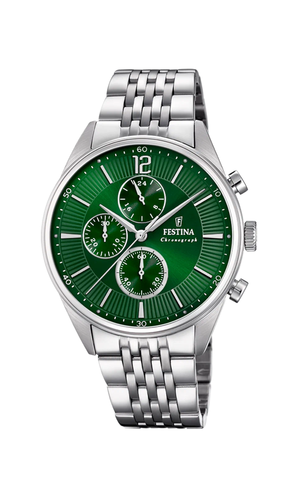 MONTRE FESTINA F20285/8 VERT, BRACELET EN ACIER, HOMME — Image du produit 3