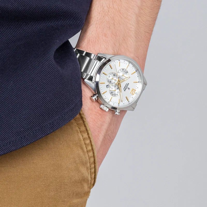 MONTRE FESTINA F20343/1 GRIS, BRACELET ACIER INOXYDABLE, HOMME — Image du produit 2