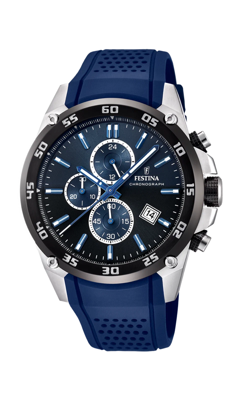 FESTINA THE ORIGINALS WATCH F20330/A BLUE, RUBBER STRAP, MEN'S — Product image 2