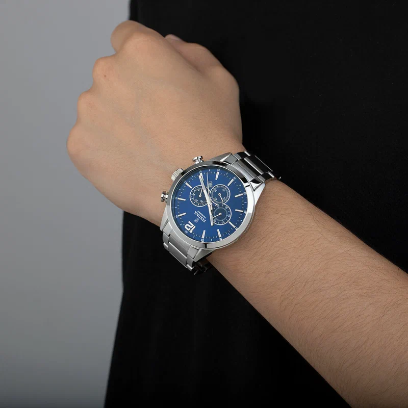 MONTRE FESTINA F20343/7 BLEU, BRACELET ACIER INOXYDABLE, HOMME — Image du produit 5