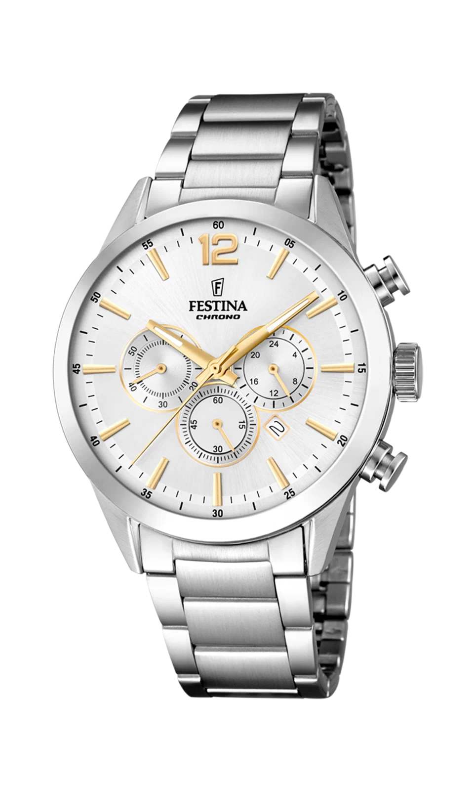 MONTRE FESTINA F20343/1 GRIS, BRACELET ACIER INOXYDABLE, HOMME — Image du produit 4
