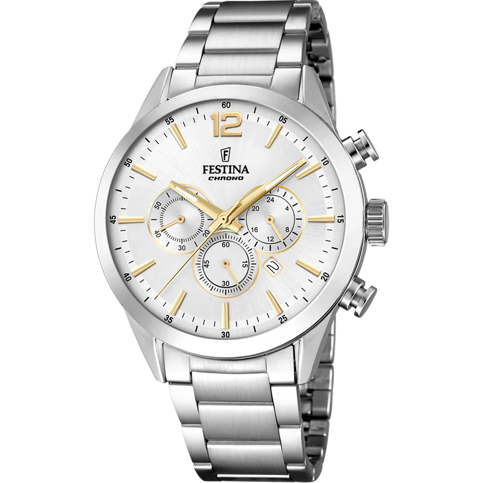 MONTRE FESTINA F20343/1 GRIS, BRACELET ACIER INOXYDABLE, HOMME — Image du produit 1