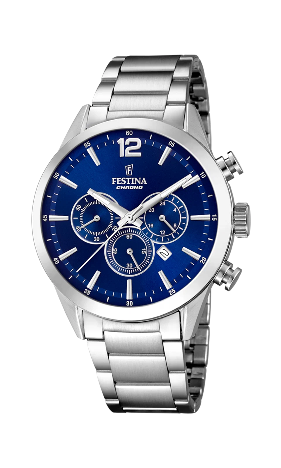MONTRE FESTINA F20343/7 BLEU, BRACELET ACIER INOXYDABLE, HOMME — Image du produit 2