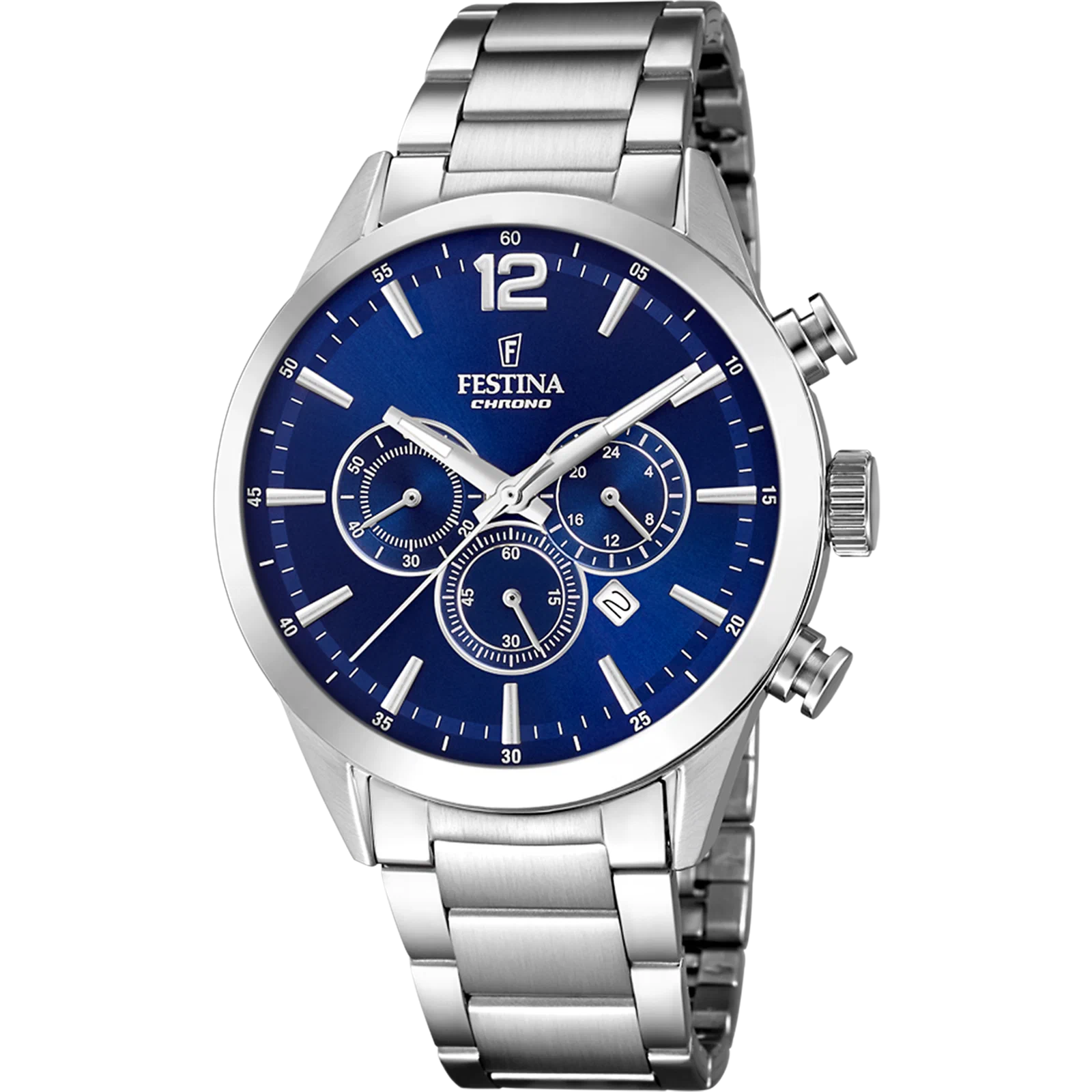 MONTRE FESTINA F20343/7 BLEU, BRACELET ACIER INOXYDABLE, HOMME — Image du produit 1