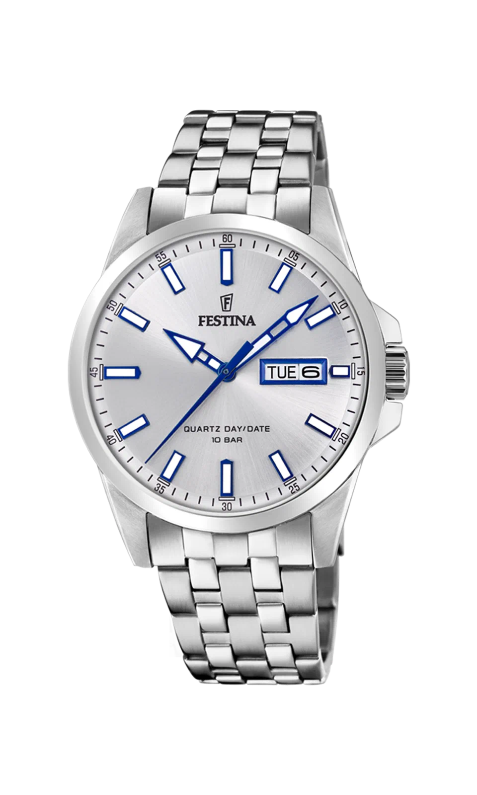 FESTINA CLASSICS F20357/1 MEN'S WATCH, SILVER, STEEL BRACELET — Product image 3