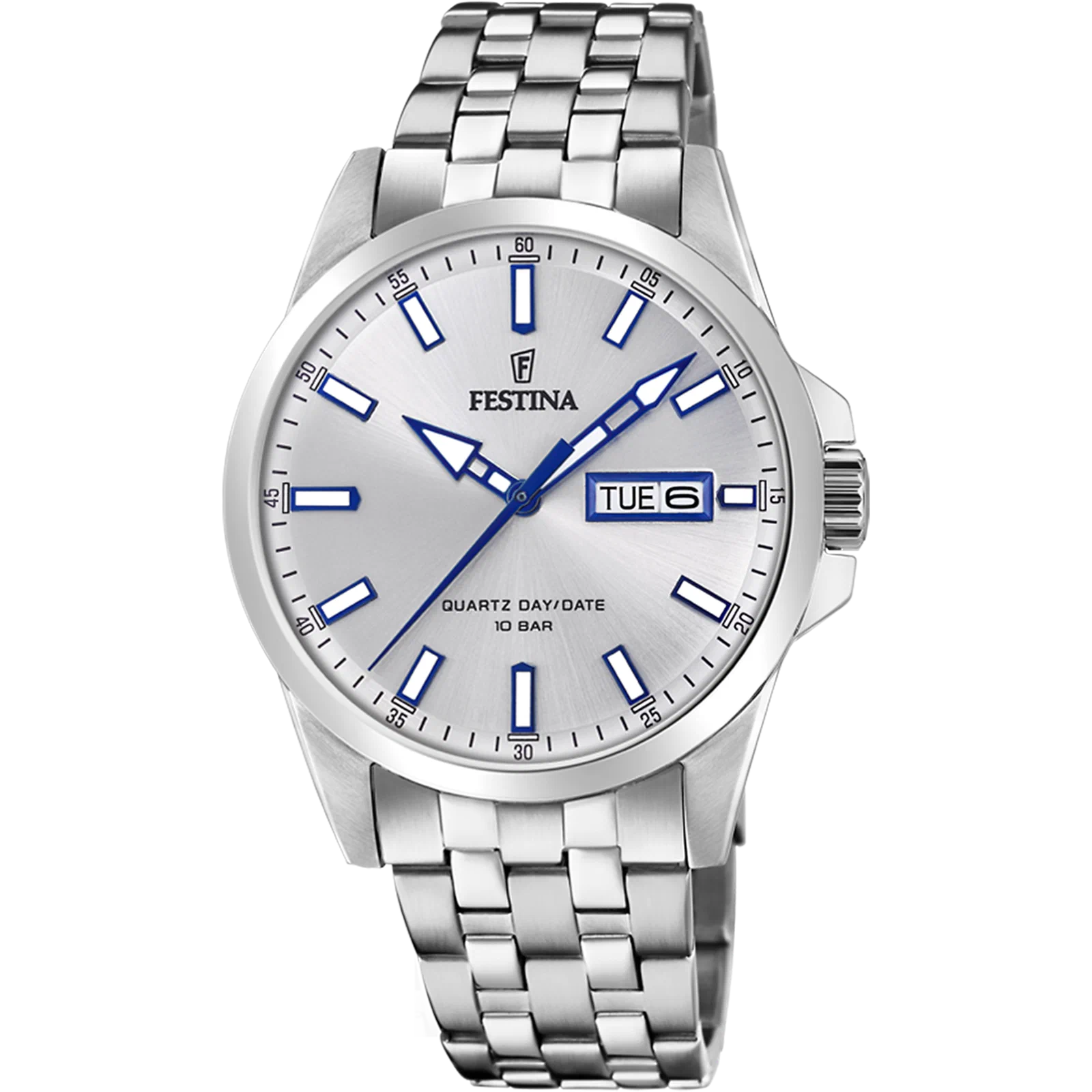 FESTINA CLASSICS F20357/1 MEN'S WATCH, SILVER, STEEL BRACELET — Product image 1