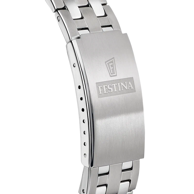 ساعة FESTINA CLASSICS F20357/C زرقاء، سوار من الفولاذ، رجالي — صورة المنتج 2