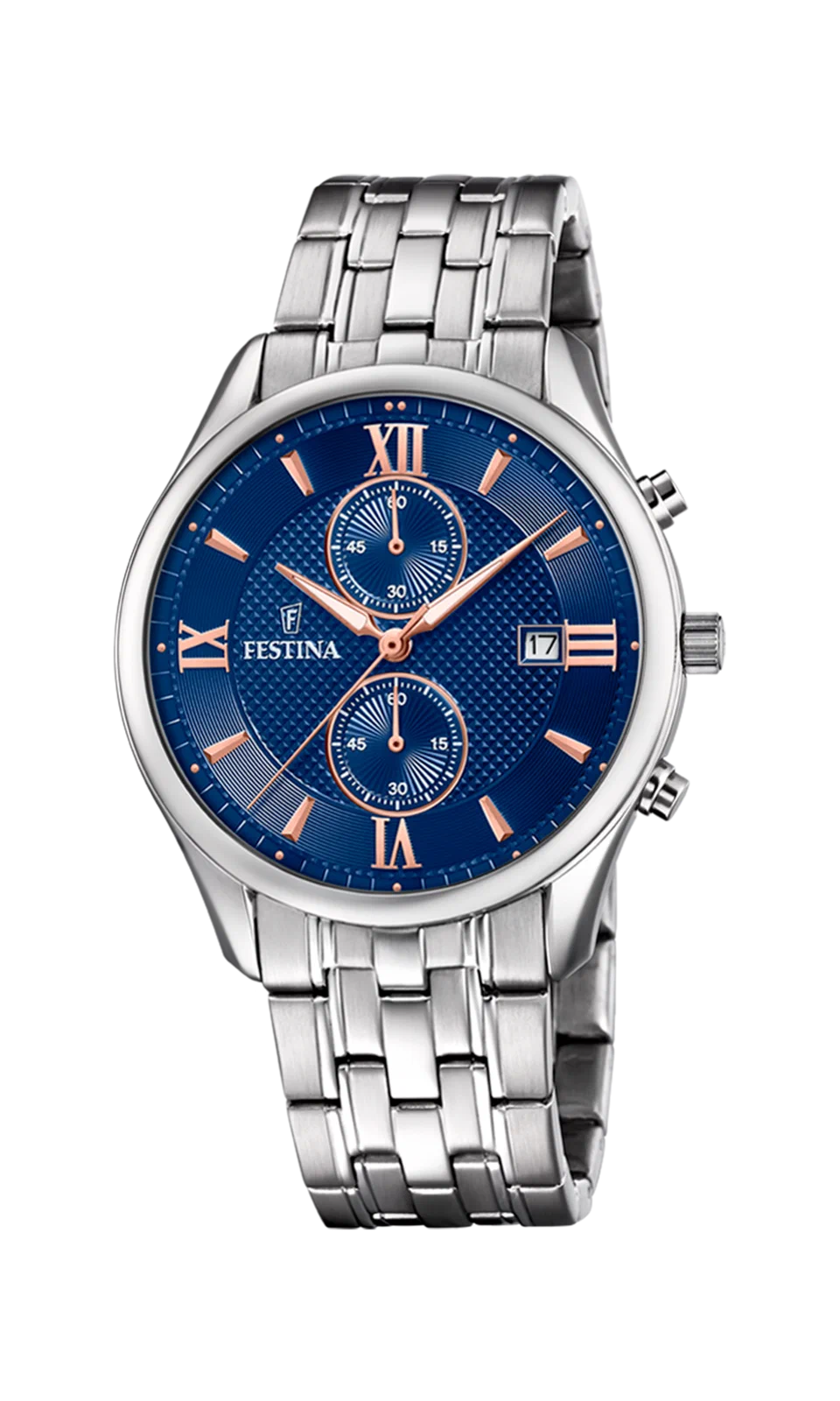 MONTRE FESTINA F6854/6 BLEU, BRACELET ACIER INOXYDABLE, HOMME — Image du produit 3