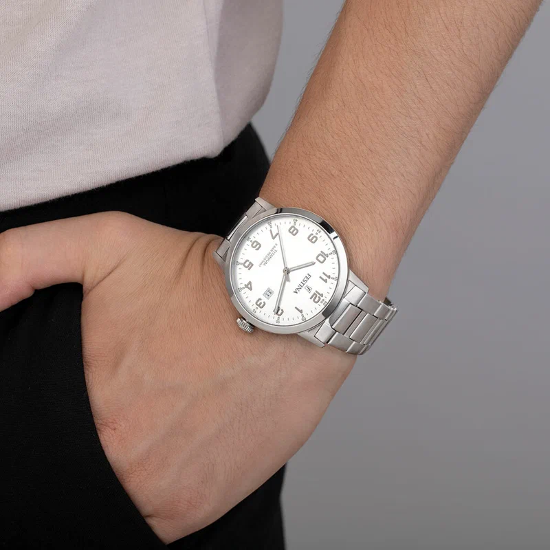 ساعة FESTINA TITANIUM F20435/1 فضية، سوار من التيتانيوم، رجالية — صورة المنتج 4