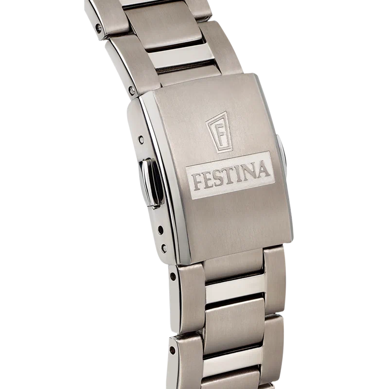 ساعة FESTINA TITANIUM F20435/1 فضية، سوار من التيتانيوم، رجالية — صورة المنتج 3