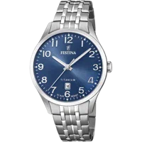 MONTRE FESTINA TITANIUM F20466/2 BLEU, BRACELET EN TITANE, HOMME