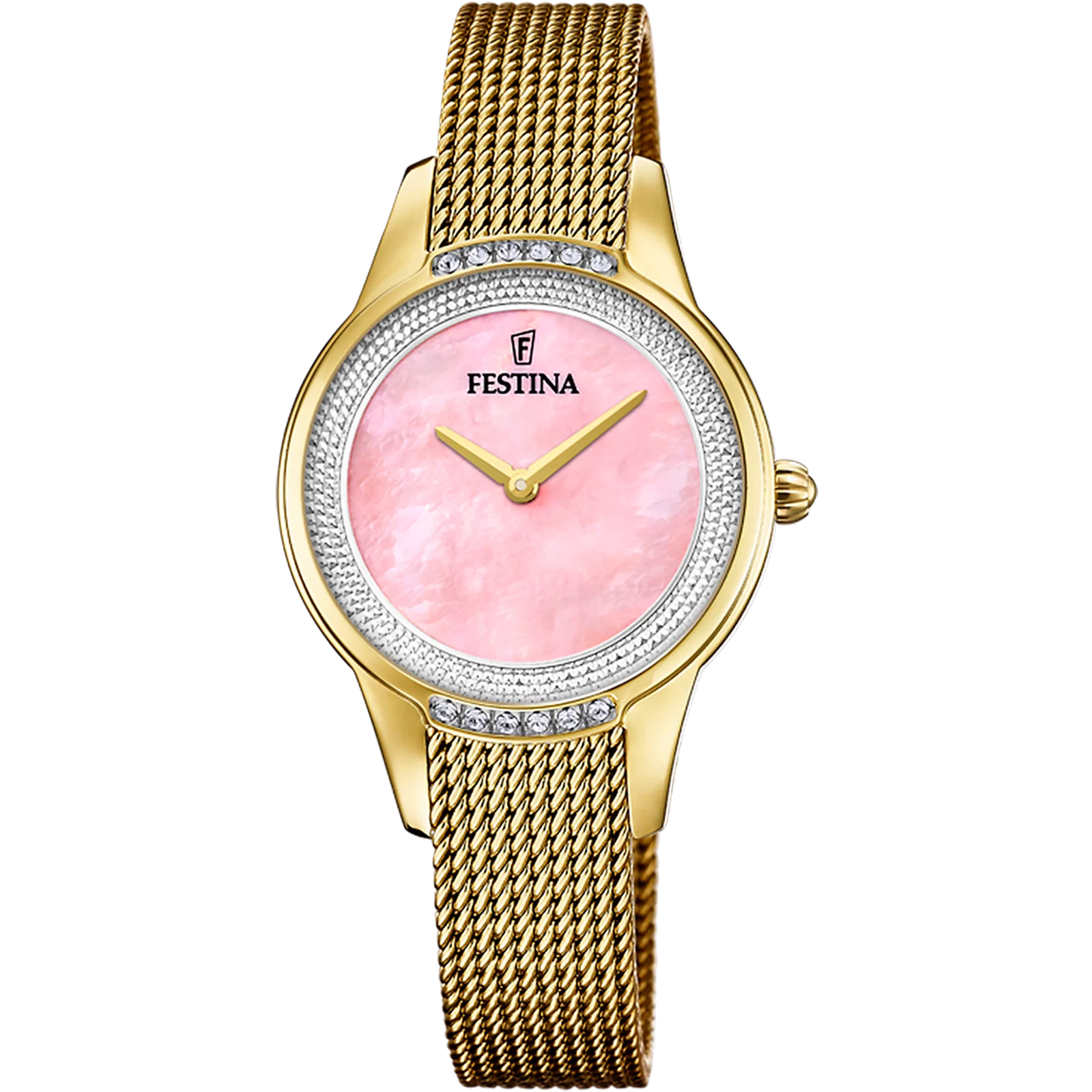 ساعة FESTINA F20495/2 وردية، سوار من الستانلس ستيل، نسائي — صورة المنتج 1