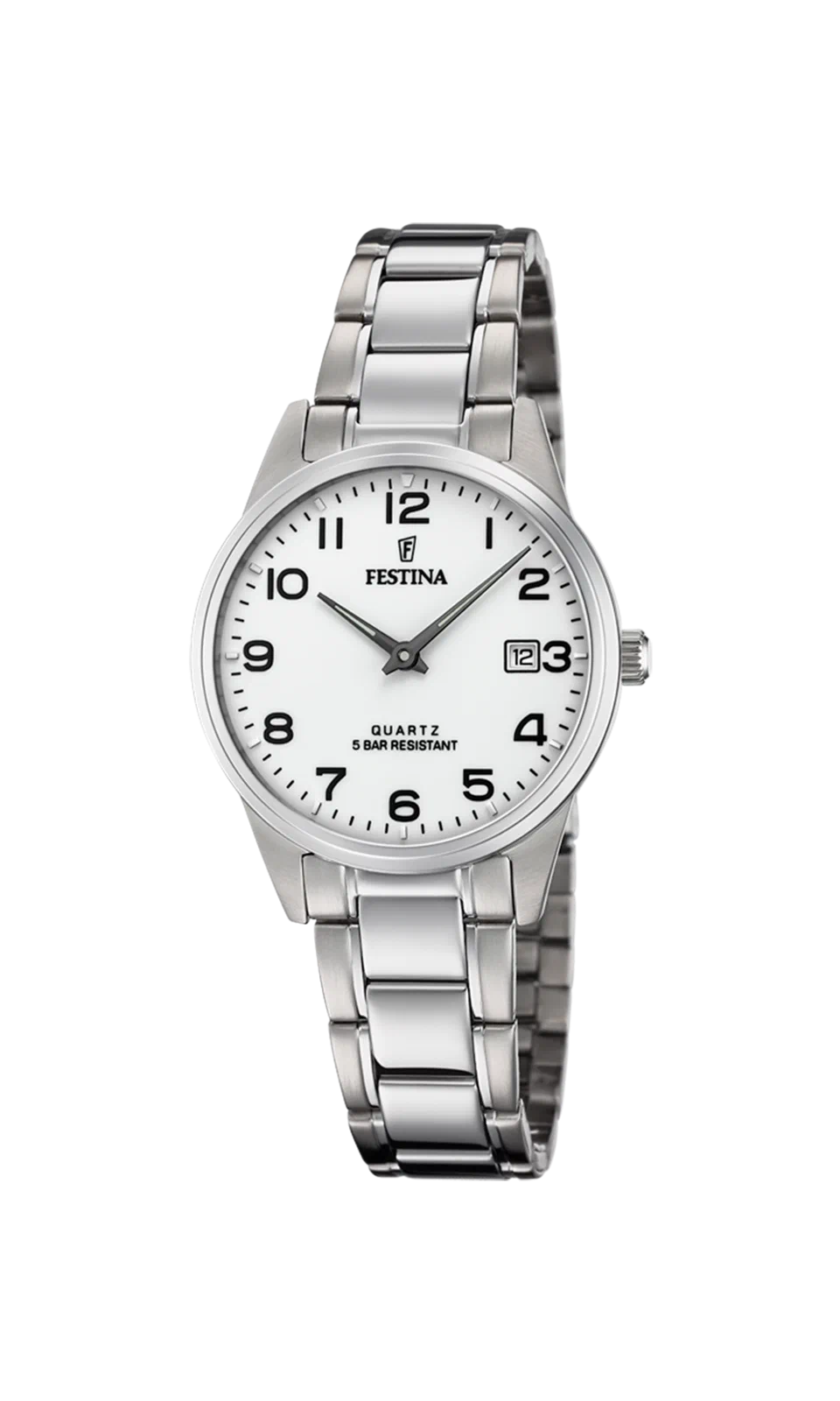 ساعة Festina Classics F20509/1 بيضاء، سوار من الفولاذ، نسائية — صورة المنتج 4