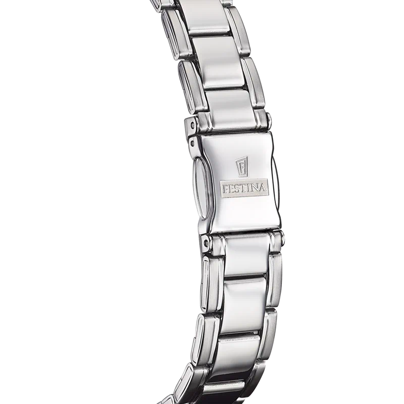 ساعة Festina Classics F20509/1 بيضاء، سوار من الفولاذ، نسائية — صورة المنتج 3