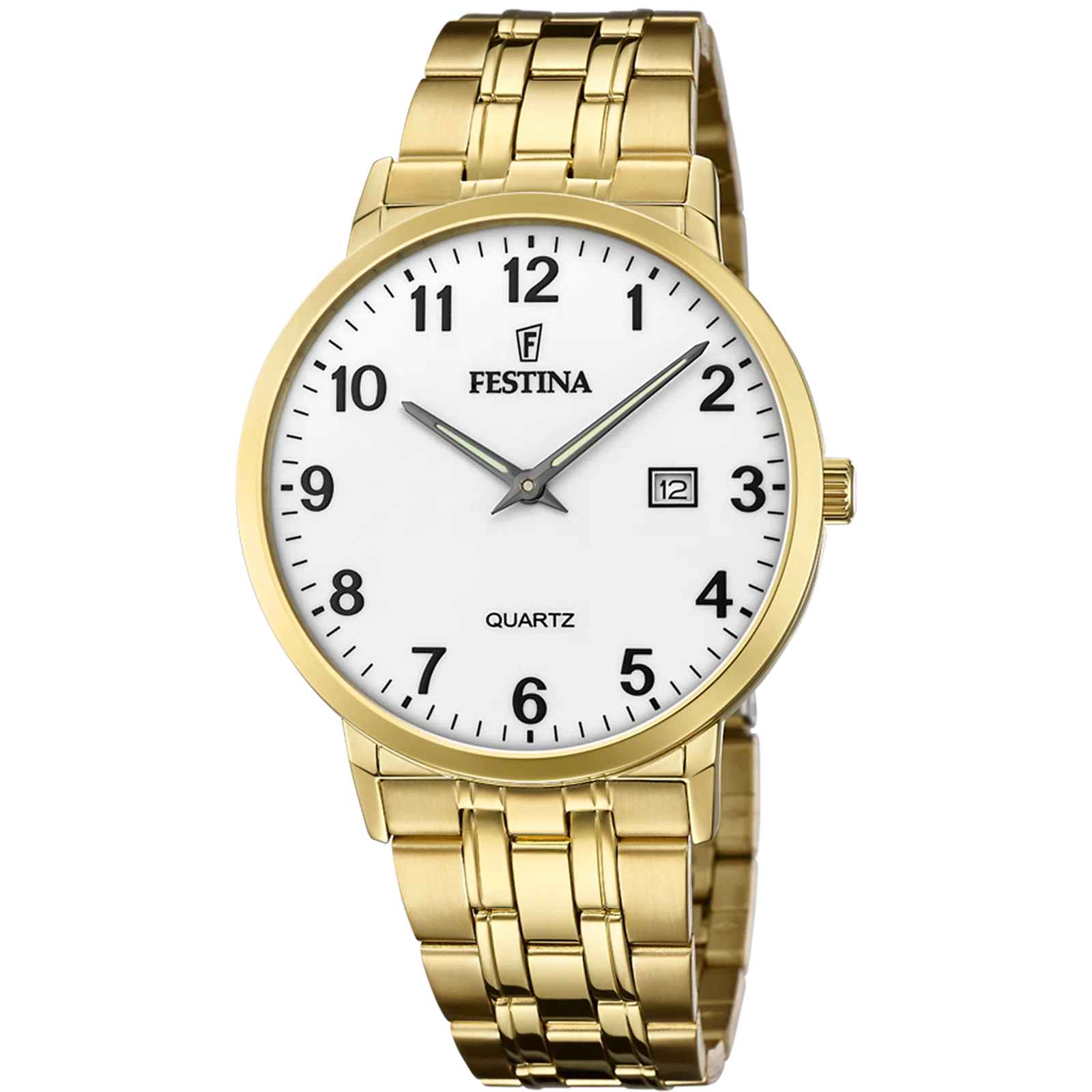MONTRE FESTINA CLASSICS F20513/1 BLANC, BRACELET EN ACIER, HOMME — Image du produit 1