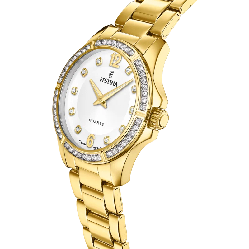 MONTRE FESTINA F20596/1 GRIS, BRACELET ACIER INOXYDABLE, FEMME — Image du produit 5