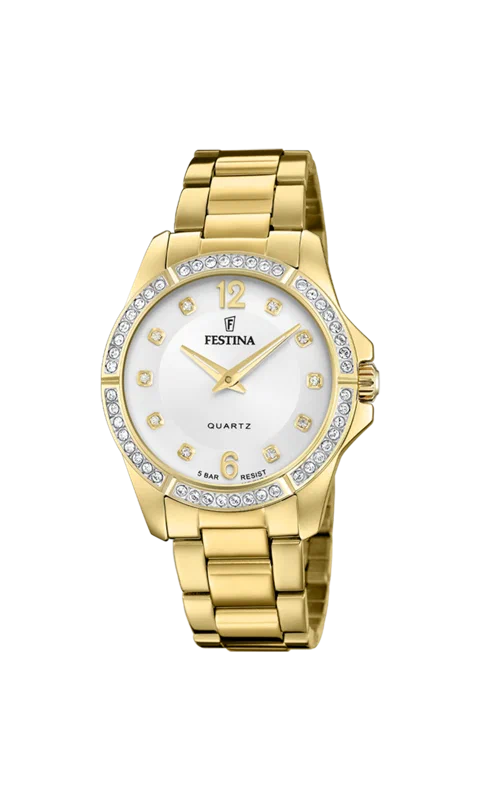 MONTRE FESTINA F20596/1 GRIS, BRACELET ACIER INOXYDABLE, FEMME — Image du produit 2