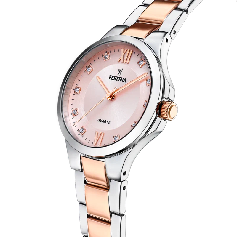 MONTRE FESTINA F20612/2 ROSE, BRACELET ACIER INOXYDABLE, FEMME — Image du produit 4