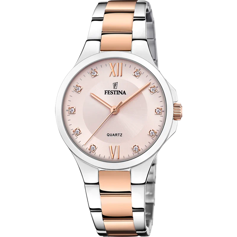 MONTRE FESTINA F20612/2 ROSE, BRACELET ACIER INOXYDABLE, FEMME