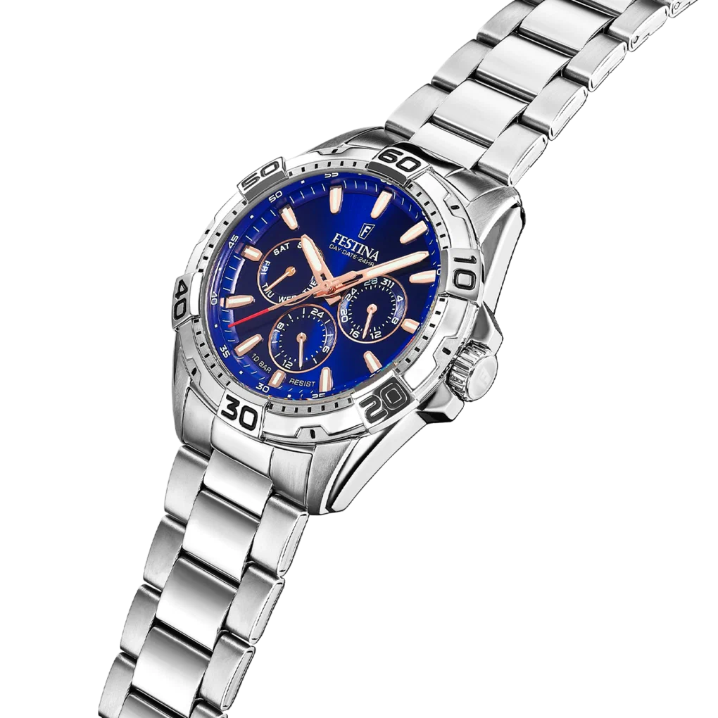 MONTRE FESTINA F20623/2 BLEU BRACELET EN ACIER INOXYDABLE HOMME — Image du produit 5