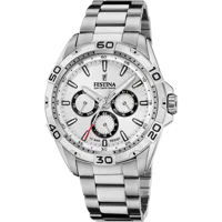 MONTRE FESTINA F20623/1 BLANC BRACELET EN ACIER INOXYDABLE HOMME