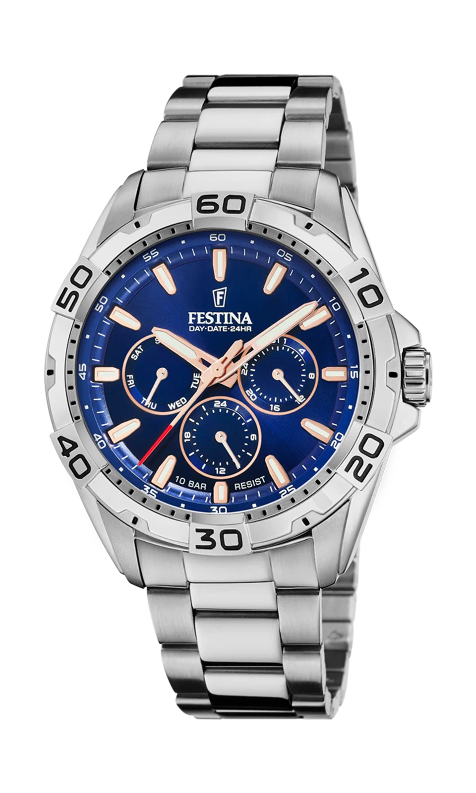MONTRE FESTINA F20623/2 BLEU BRACELET EN ACIER INOXYDABLE HOMME — Image du produit 2