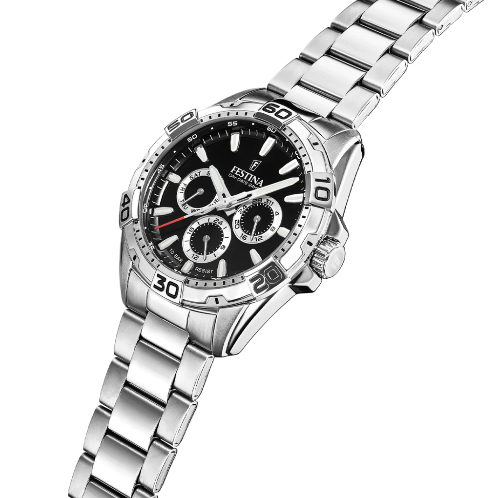 MONTRE FESTINA F20623/4 NOIR BRACELET EN ACIER INOXYDABLE HOMME — Image du produit 5