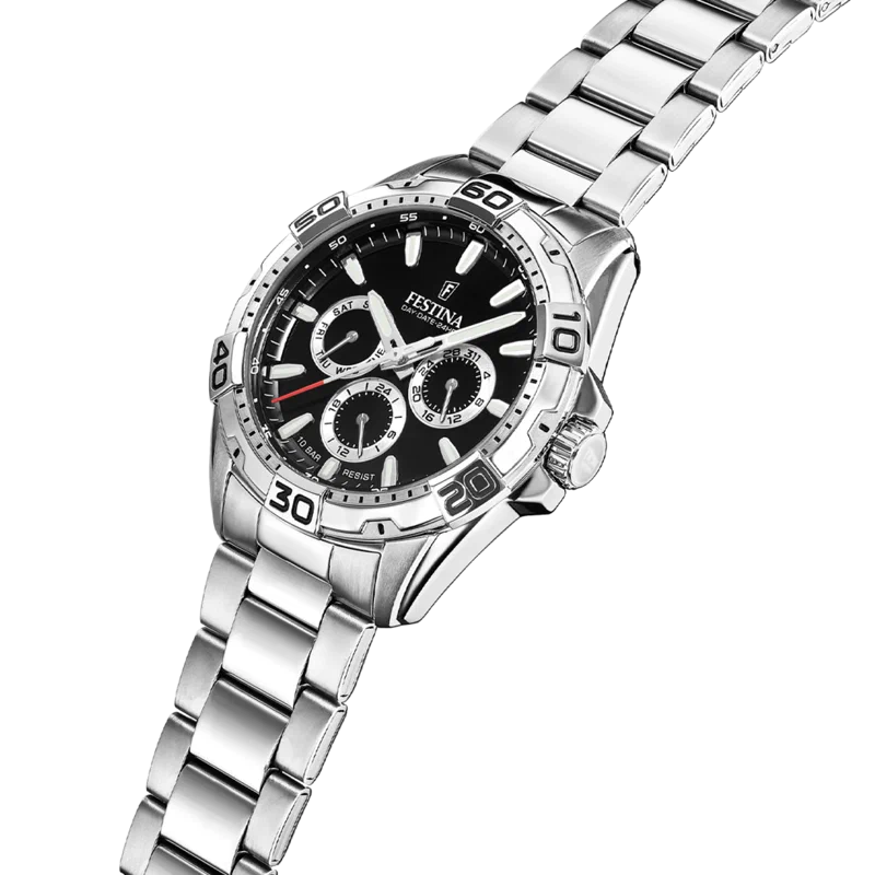 MONTRE FESTINA F20623/4 NOIR BRACELET EN ACIER INOXYDABLE HOMME — Image du produit 5