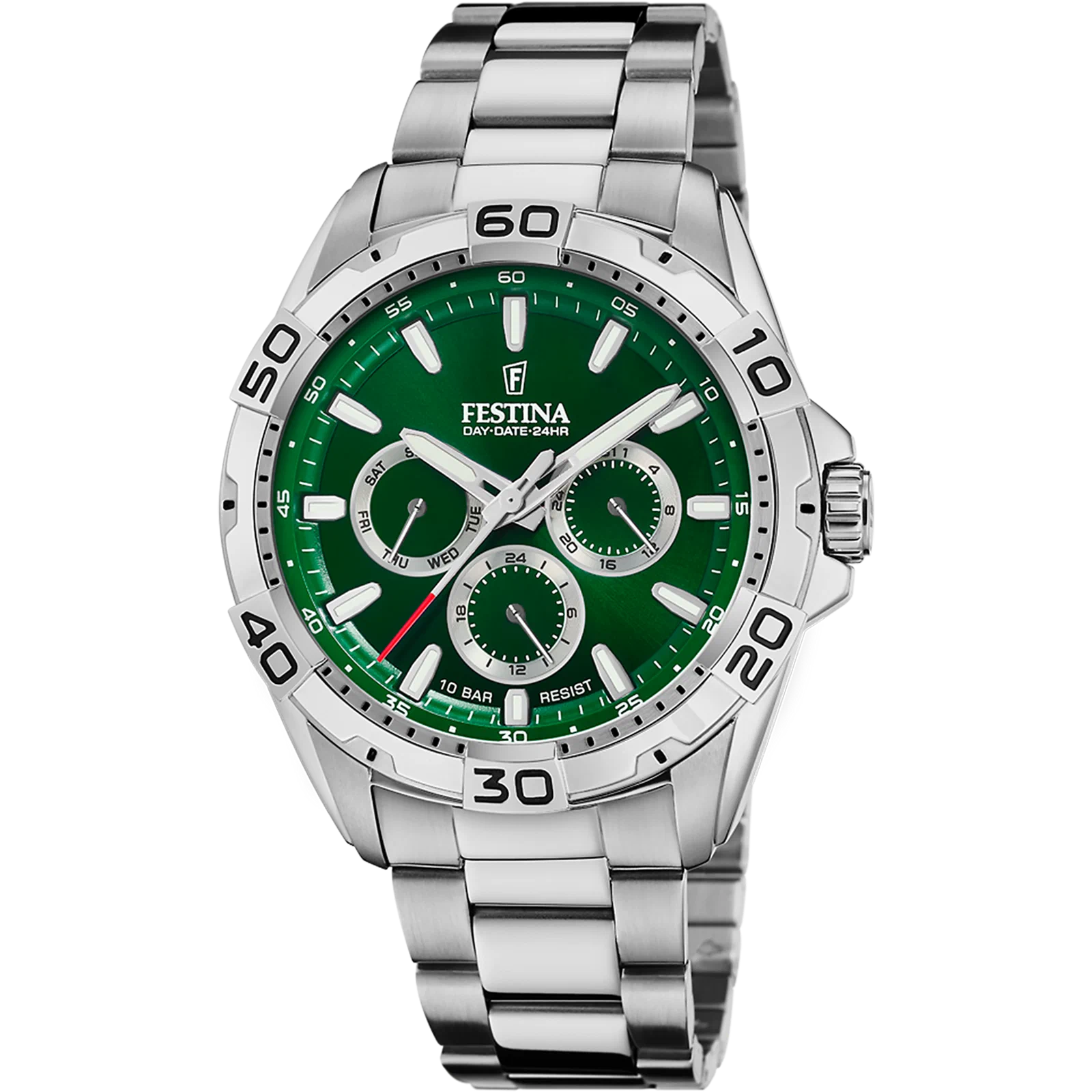 MONTRE FESTINA F20623/3 VERT BRACELET EN ACIER INOXYDABLE HOMME — Image du produit 1