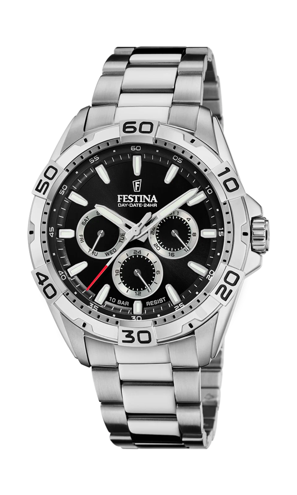 MONTRE FESTINA F20623/4 NOIR BRACELET EN ACIER INOXYDABLE HOMME — Image du produit 2