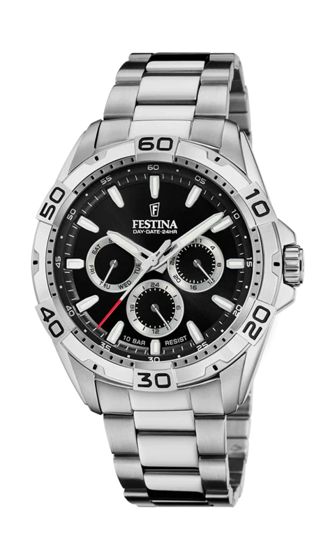 MONTRE FESTINA F20623/4 NOIR BRACELET EN ACIER INOXYDABLE HOMME — Image du produit 2