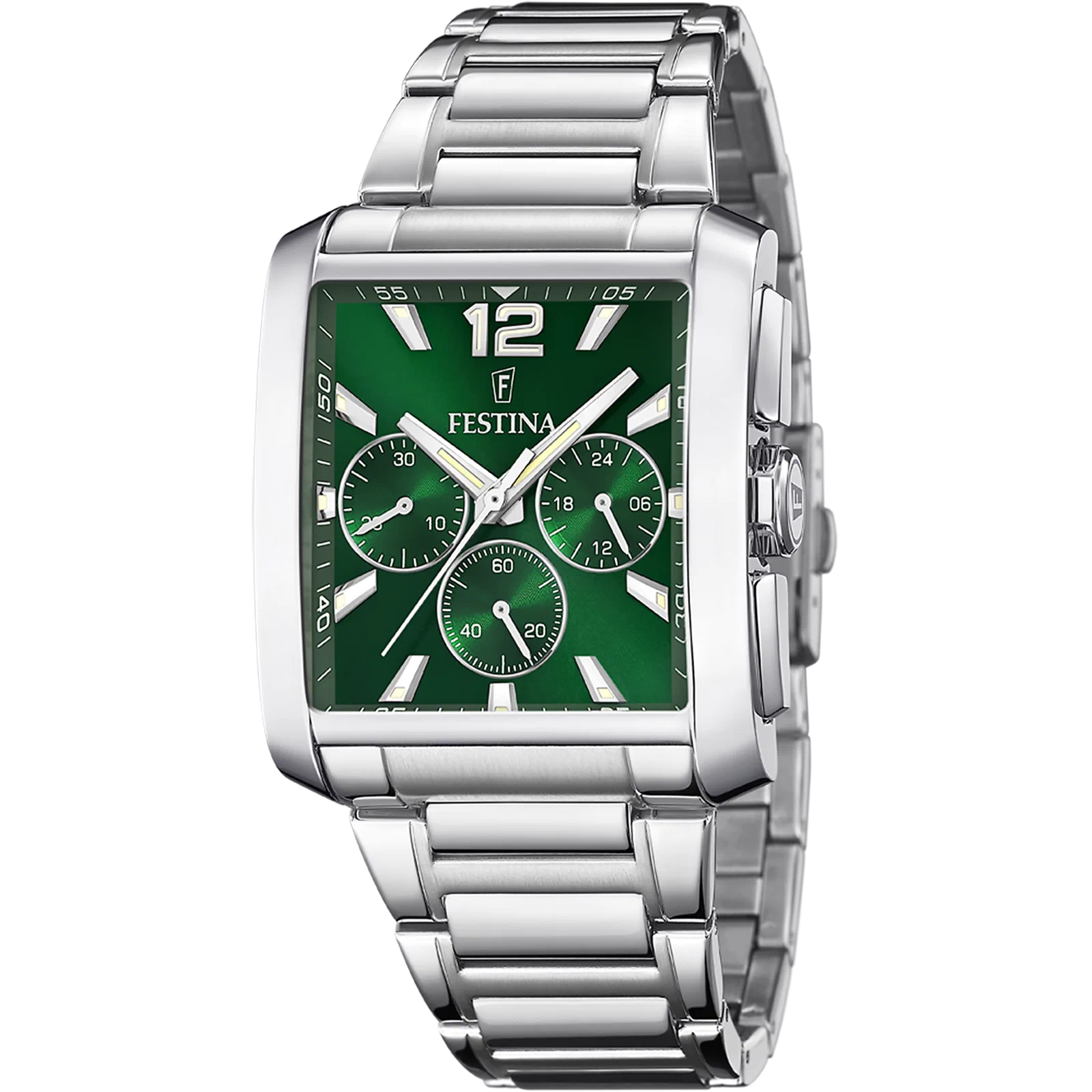MONTRE FESTINA F20635/3 VERT, BRACELET EN ACIER INOXYDABLE 316L, HOMME — Image du produit 1