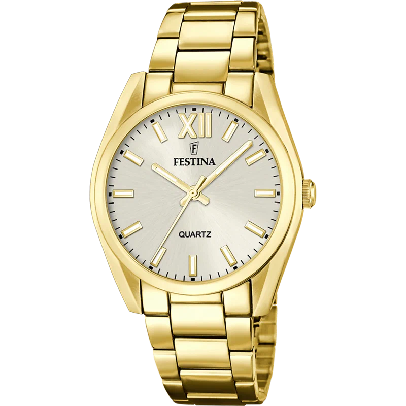 MONTRE FESTINA F20640/1 CHAMPAGNE, BRACELET EN ACIER INOXYDABLE 316L, FEMME