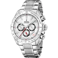 MONTRE FESTINA TIMELESS CHRONOGRAPH F20668/1 BLANC BRACELET EN ACIER INOXYDABLE HOMME