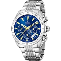MONTRE FESTINA TIMELESS CHRONOGRAPH F20668/2 BLEU BRACELET EN ACIER INOXYDABLE HOMME