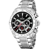 MONTRE FESTINA TIMELESS CHRONOGRAPH F20668/4 NOIR BRACELET EN ACIER INOXYDABLE HOMME