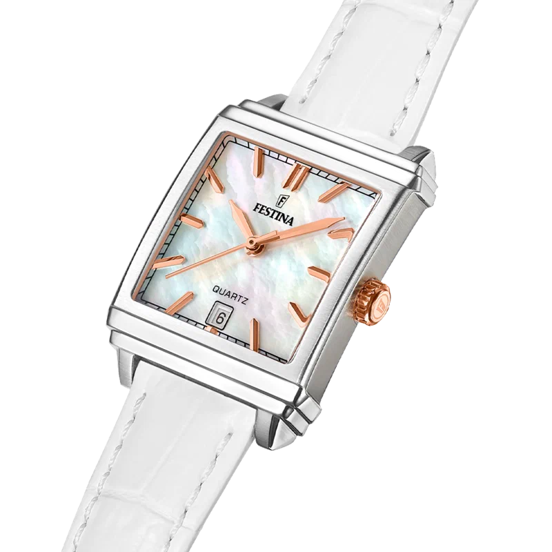 MONTRE FESTINA F20682/1 BEIGE, BRACELET D’ CUIR, FEMME — Image du produit 5