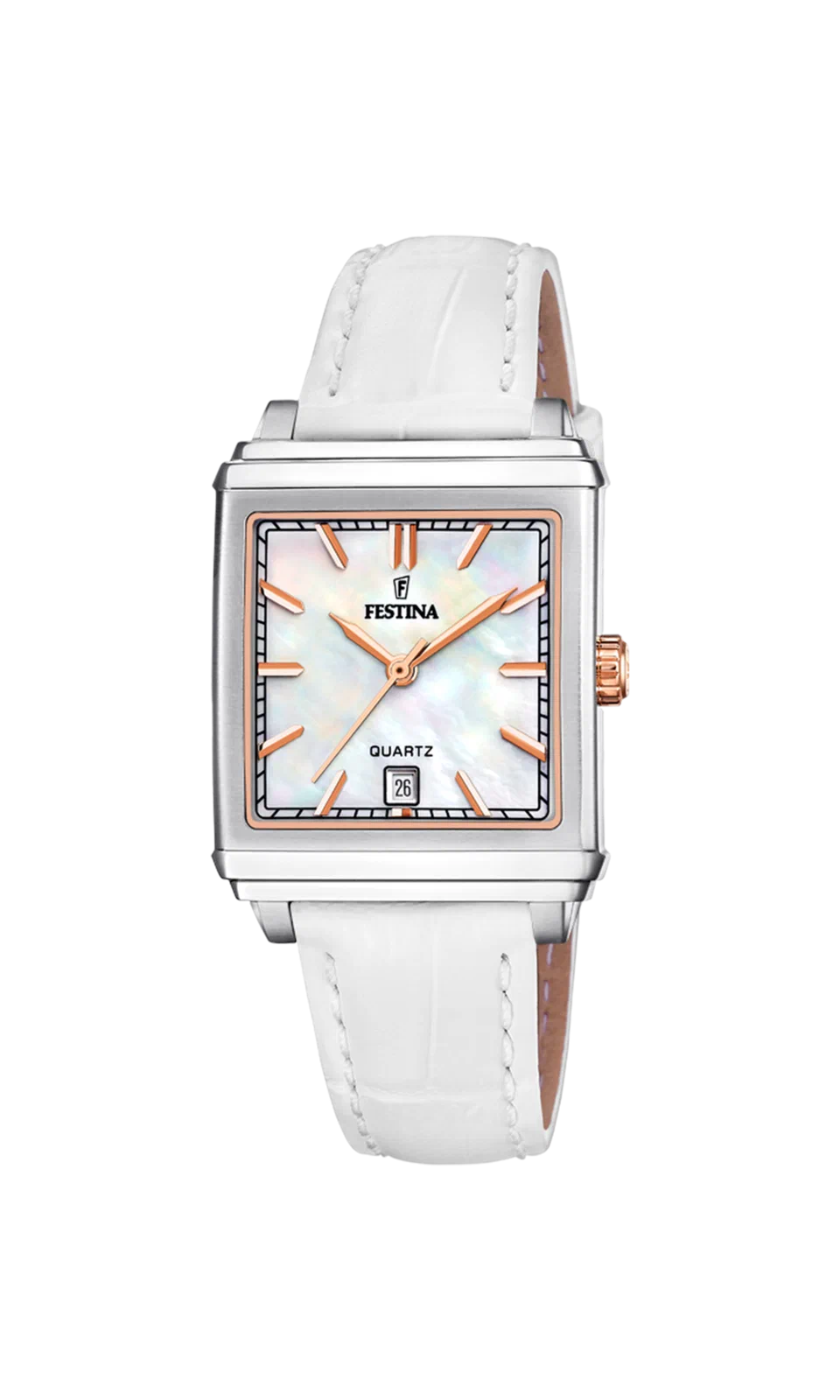 MONTRE FESTINA F20682/1 BEIGE, BRACELET D’ CUIR, FEMME — Image du produit 3