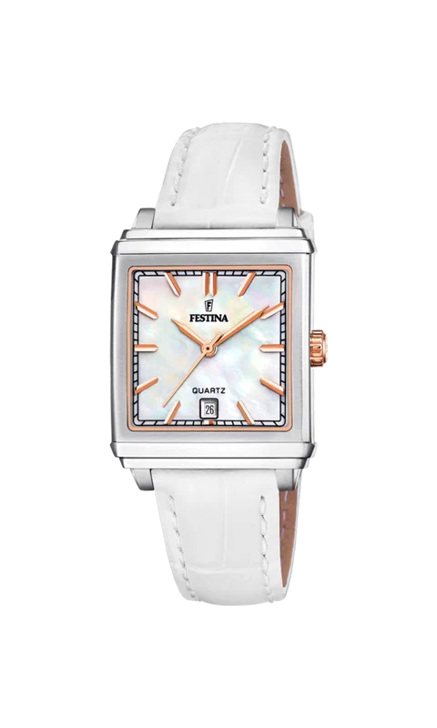 MONTRE FESTINA F20682/1 BEIGE, BRACELET D’ CUIR, FEMME — Image du produit 3