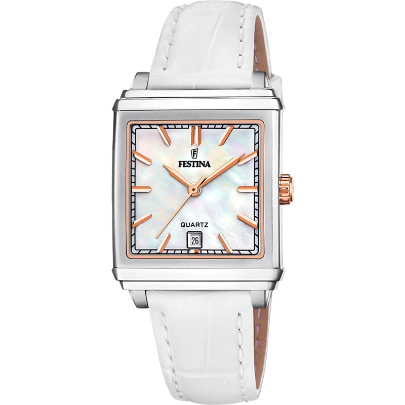 MONTRE FESTINA F20682/1 BEIGE, BRACELET D’ CUIR, FEMME