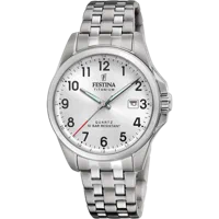 MONTRE FESTINA CALENDIER TITANE F20696/1 BLANC, BRACELET D’ TITANE, HOMME
